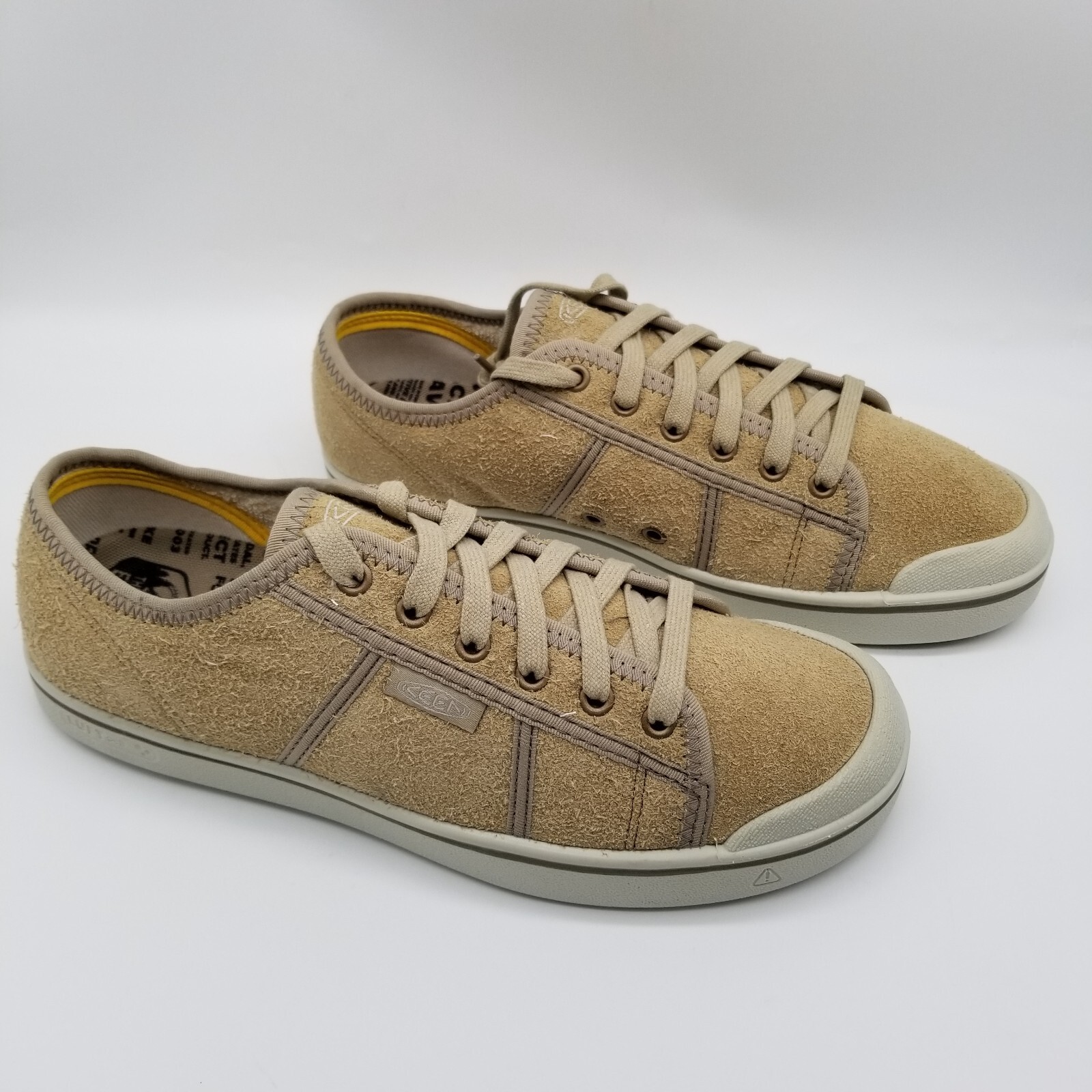 Sneakers casual KEEN Outdoor uomo Eldon Harvest pelle beige taglia 9 stringate basse