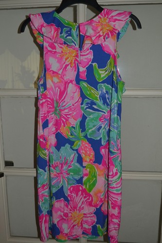 Lilly Pulitzer Bright Print Ruffle Sleeve Dress Size M - Picture 2 of 5