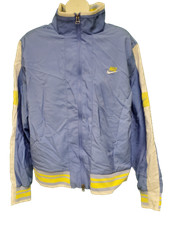 Womens Nike 272217 409 Slate Blue Yellow Vintage 2005 Warm Up Lightweight Jacket