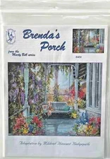 MARTY BELL BRENDA'S PORCH Cross Stitch Chart Pack by Pegasus Publication #406