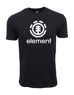 ELEMENT SKATE CO MENS FRONT LOGO T SHIRT BLACK