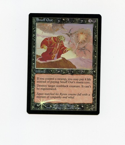 Snuff Out FOIL Mercadian Masques LP light Clouding MTG Magic the Gathering
