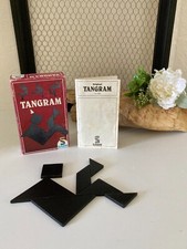 824⚜️ Ancien Jeu De Société Tangram Schmidt Complet 7 Pièces en Bois Vintage