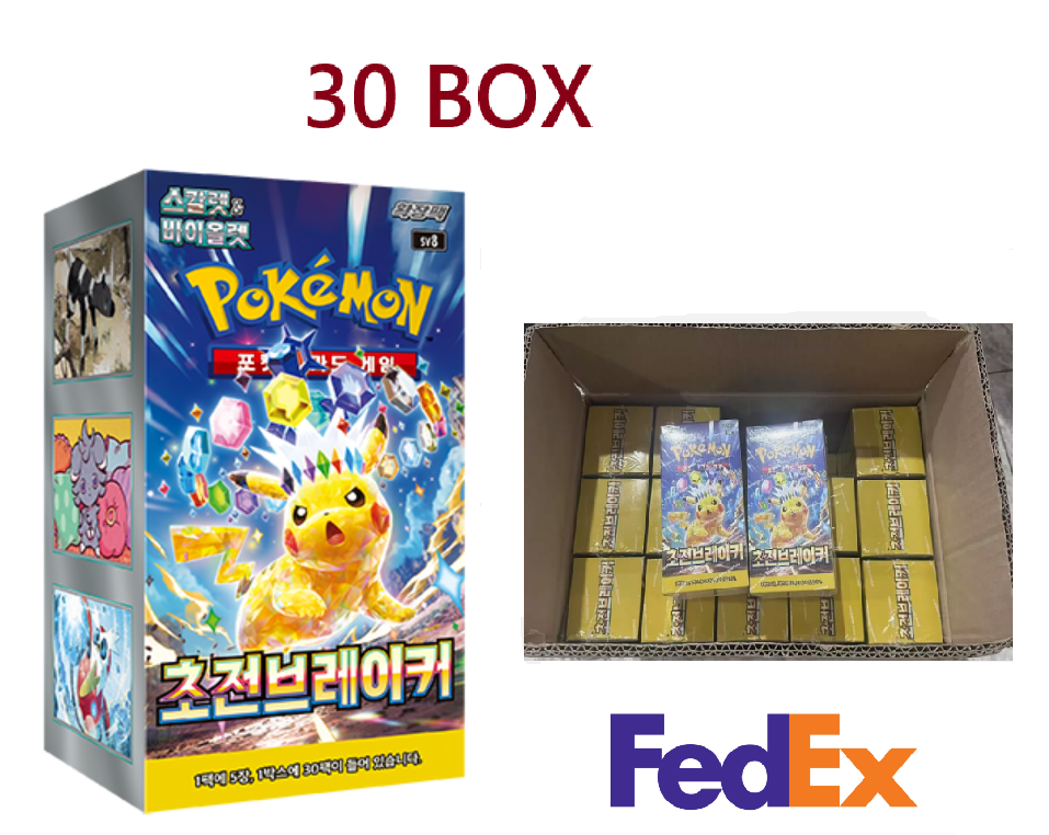 korean super electric breaker booster box Pokemon Card Super Electric Breaker Booster Box Korean ver-30boxes
