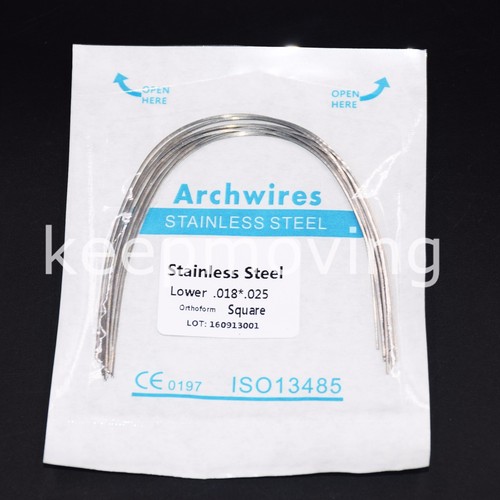 10 Packs Dental Orthodontic Stainless Steel Rectangular Arch Wire Upper + Lower - Picture 65 of 99