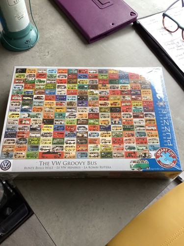 Eurographics 1000 piece jigsaw puzzle - VW GROOVY BUS