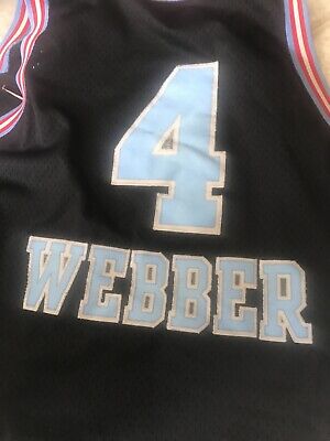 Chris Weber #4 Sacramento Kings Nike Team Vintage Jersey XL Black Nba Sewn