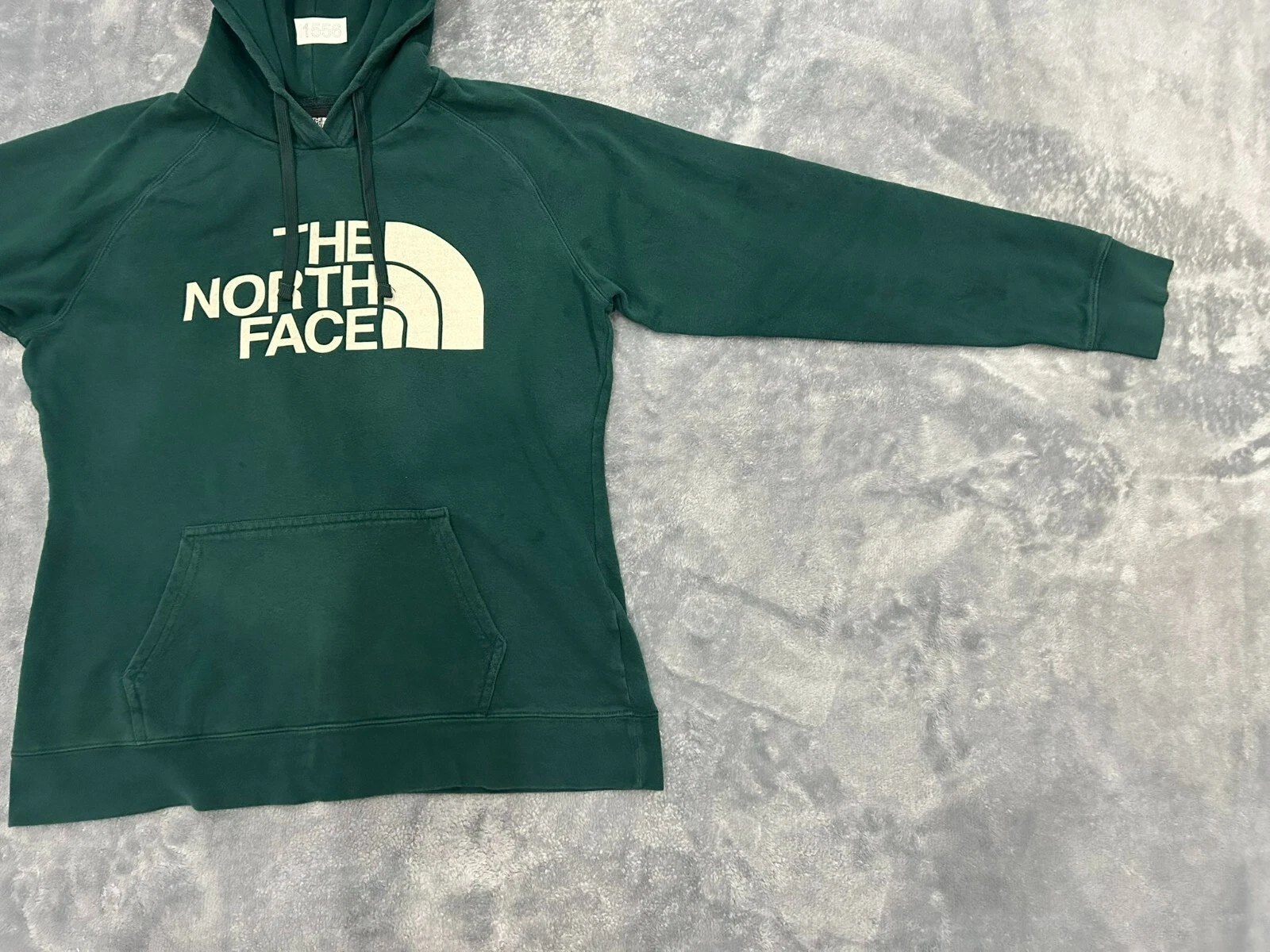 north-face hoodie fleece big logo jacket
