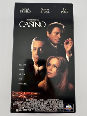Casino VHS 1995 Robert De Niro Joe Pesci 2 Tape Set