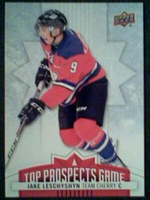 JAKE LESCHYSHYN 17/18 TOP PROSPECTS GAME PRE-ROOKIE INSERT CARD  SP