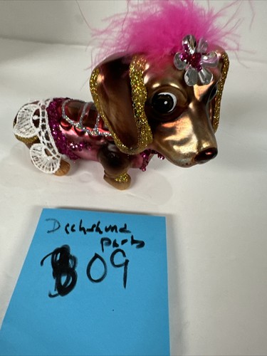 Robert Stanley Ballerina Party Girl Dachshund Doxie Dog Christmas Ornament New - Picture 12 of 13