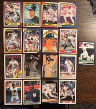 NY YANKEES 1990’s Baseball Team lot 17 cards MATTINGLY SAX BOGGS KELLY MLB