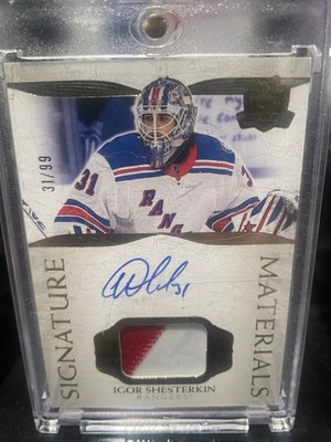 2021-22 Upper Deck The Cup Signature Materials Igor Shesterkin- 31/99