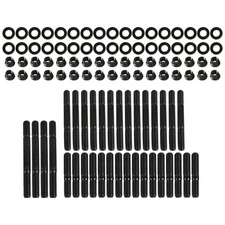 134-4001 Black Cylinder Head Studs Small Block For Chevy SBC 265 267 283 302 350