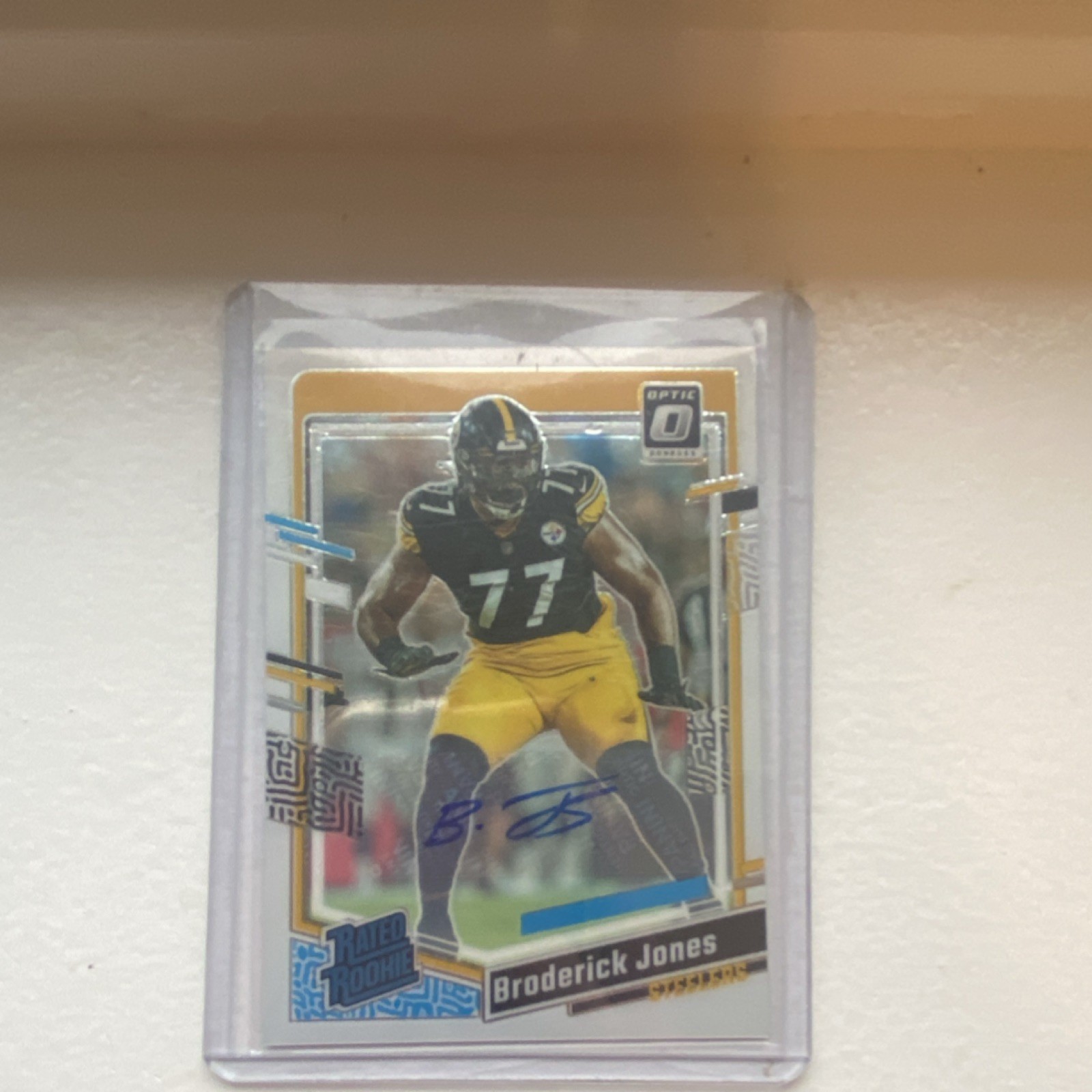 Broderick Jones Panini Donruss Optic #285 Autograph