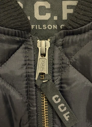 FILSON Quilted Black Utility Jacket Size Medium C. C. FILSON CO. Made in Canada image 7