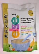 New Else. Plant-Powered Almonds & Buckwheat Super Cereal 6 Months+ Original 7 oz