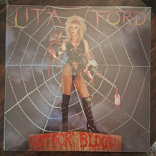 LITA FORD DEBUT OUT FOR BLOOD LP RECORD VINYL SEALED 1983 MERCURY MASTER RELEASE