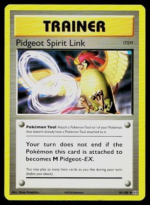Pokemon Card Evolutions Pidgeot Spirit Link 81/108 Uncommon