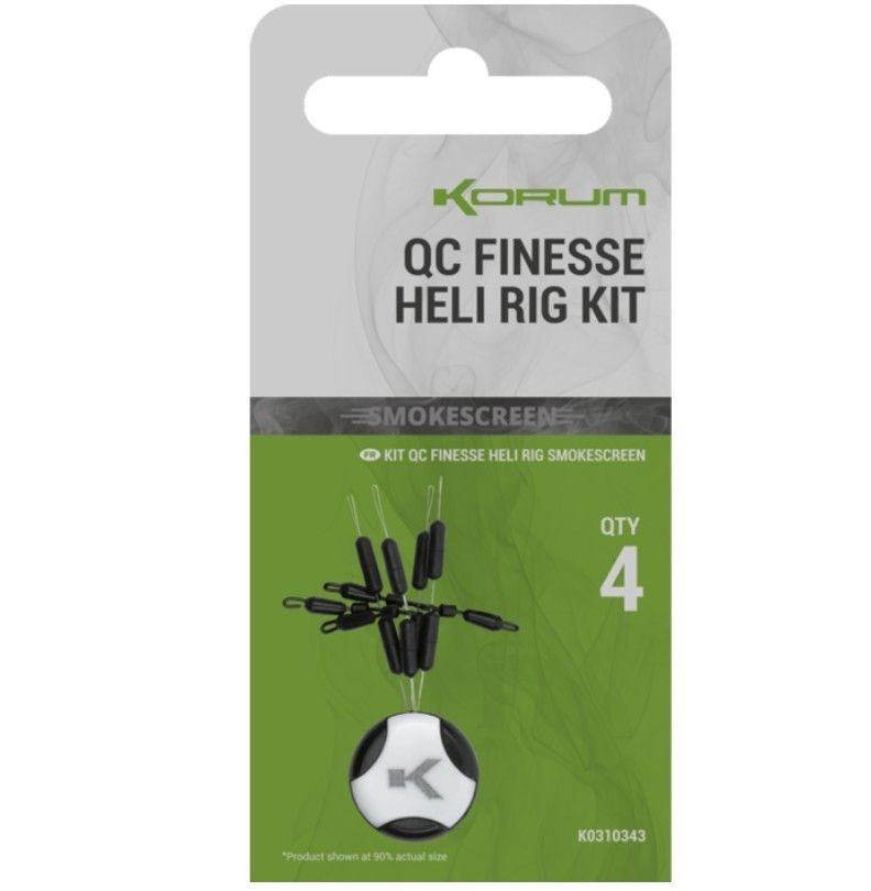 Korum Smokescreen QC Finesse Heli Rig Kit - Coarse Carp Fishing Terminal Tackle
