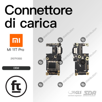 Connecteur De Charge Original Pour Xiaomi Mi 11T / Mi 11T Pro - Port USB - Noir - Neuf Sous Blister