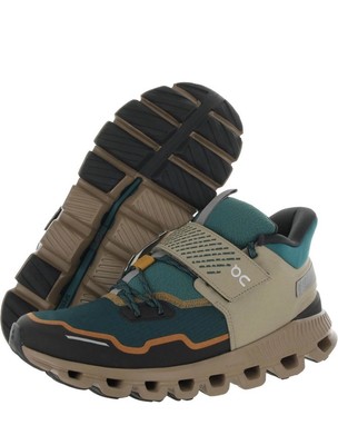 New On Cloud Men s 8.5 Running Hi Edge Defy Trails Durable Sneakers Green Clay