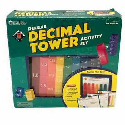 Learning Resources Deluxe Decimal Tower Activity Set BRAND NEW!