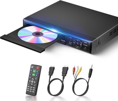 DVD Player, 1080P Region Free DVD Players for TV with HDMI/RCA Output