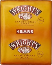 Image of Wrights Coal Tar Soap 100g Bar Traditional Antiseptic All Skin Types ( 8 Soap )