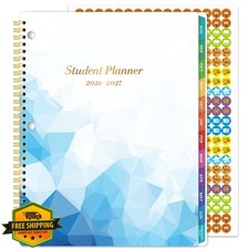 Student Planner 2026-2027 Academic 9x11 Tabs Stickers