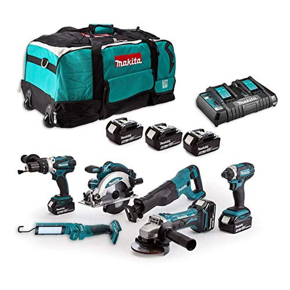 18v Li-ion 6 pcs Combo kiit (3 x 5.0Ah Li-ion Batteries and Charger DC18RD) - Image 2 of 4