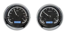 Dakota Digital Universal 5.4 Gauges Vhx-1014-k-w Black Face White Lights