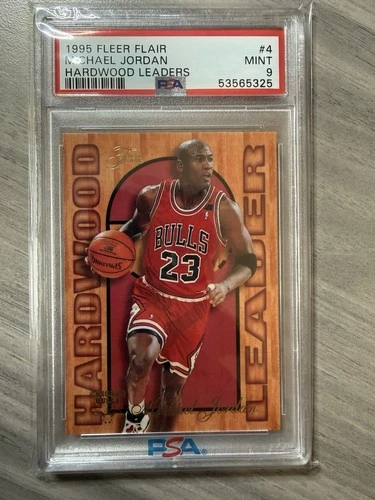 1995-1996 Fleer Flair Michael Jordan Hardwood Leaders PSA 9!!!