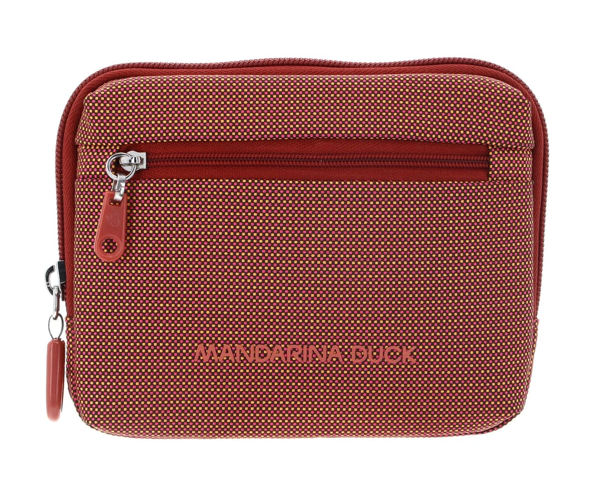 Mandarina Duck Cuir Porte-Monnaie Downtown Zip Wallet Iron Gate Gris foncé