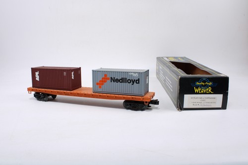 Coche plano Weaver calibre O U4701 50' con contenedor CSXT 976555 | Zustand: Used