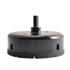 KATUR Diamond Drill Bit Brazed Core Hole Saw 100Mm, Hollow Hole Cutter for Glass