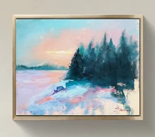 Original Impressionist Painting on 14x11 inch Canvas - Signed by the Artist