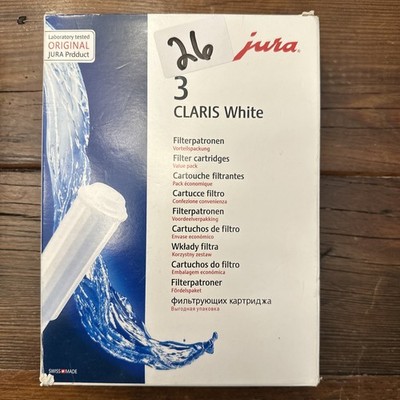 New Sealed Genuine JURA Claris White 3-Pack Filter Cartridge