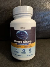 Neuro Sharp Natural Supplement w/ Bacopa Monnieri, Ginkgo Biloba & Huperzine A