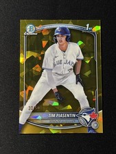 2025 Bowman Draft Sapphire Tim Piasentin Chrome Gold Refractor 1st #/50
