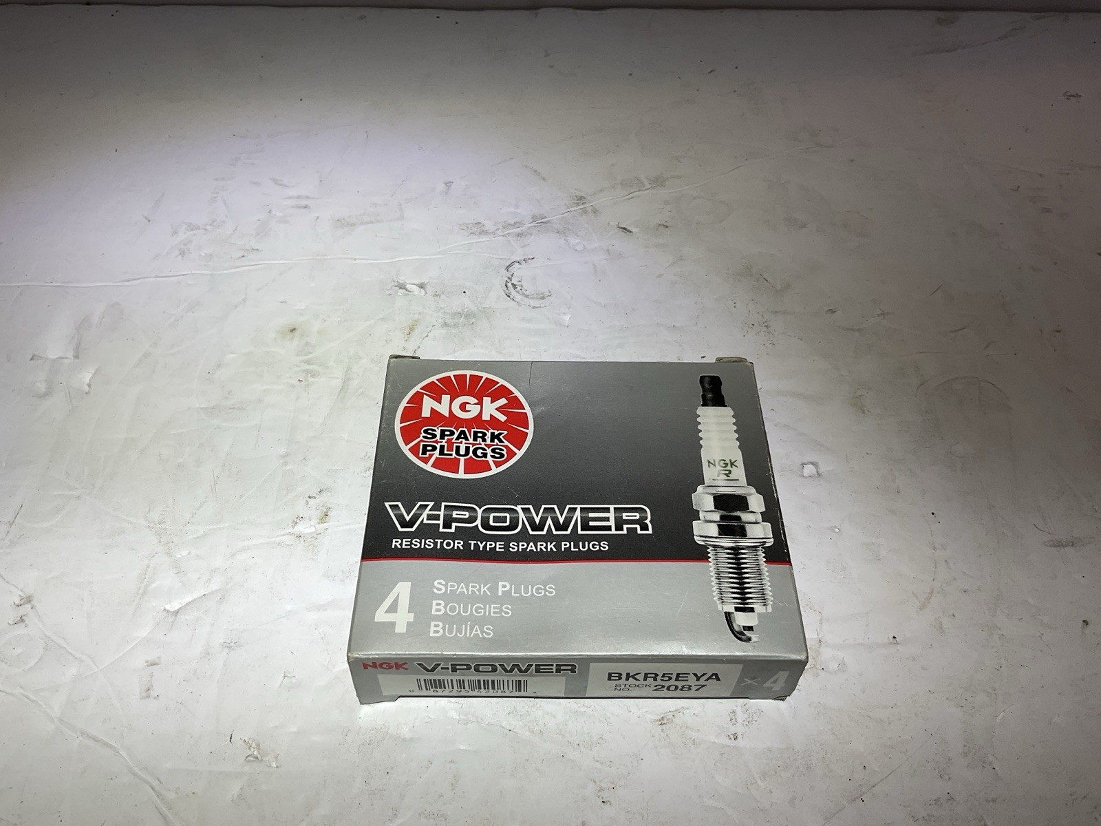 NGK V-Power Spark Plugs BKR5EYA 2087 Set of 4