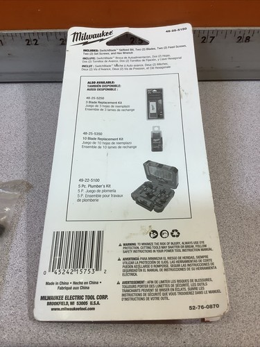 Milwaukee 48-25-5550 2-9/16 Zoll Switchblade Selfeed Bit Blade Kit - nur 1 Klinge - Bild 3 von 4