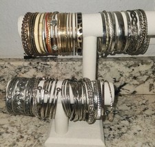 Lot of 40+ Vintage To NOW Mixed Bangles Bracelets Mod Retro