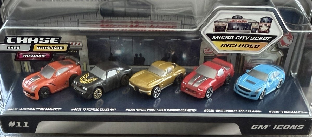 Micro Machines Series 4 World Packs GM Icons #11 Corvette, TransAm