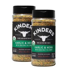 Kinder's, Organic, Garlic Herb with Sea Salt Lemon Seasoning, 11 Oz - 2 pack