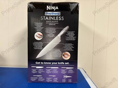 Ninja StaySharp 6-Piece Knife Block Set Built-In Sharpener