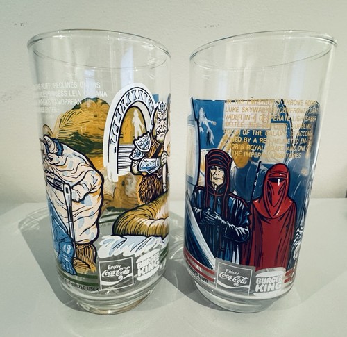 2 vasos Star Wars Burger King El Retorno del Jedi, 1983, Jabba, Darth Vader - Imagen 7 de 7