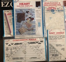 Lot of 4 Vintage EZ QUILTINIG  Templates & Bo...