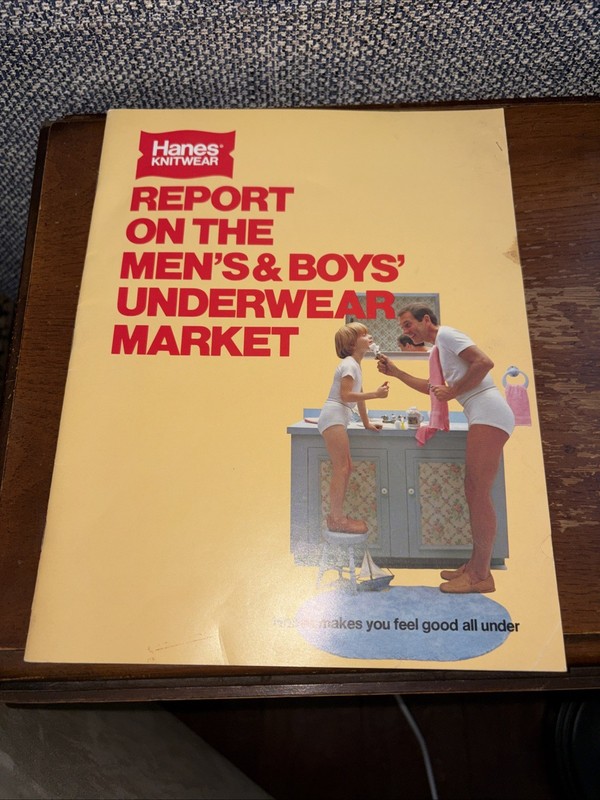 Vintage Hanes Knitwear 1979 Report On The Men’s Boys Underwear Market