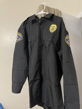 Security Uniform Work Shirt Long Sleeve Black...